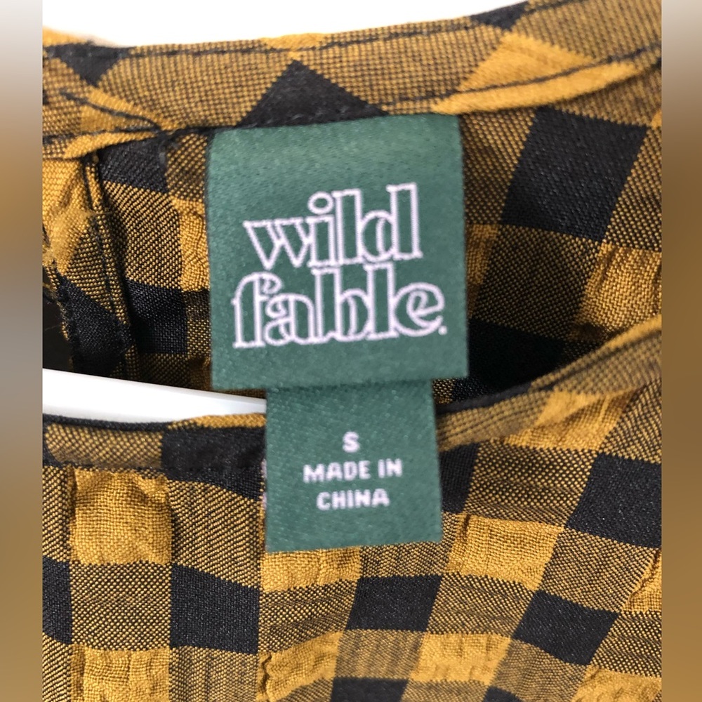 Yellow and black dress from Wild Fable size small. - Picture 4 of 6
